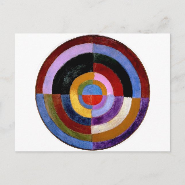 Carte Postale Robert Delaunay Peinture classique d'art Abstrait (Devant)
