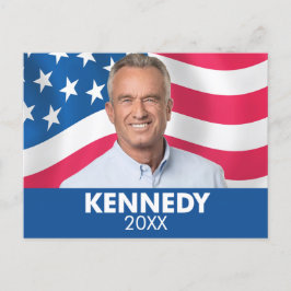 Carte Postale Robert F Kennedy JR 2024 - avec l'arrière - plan d