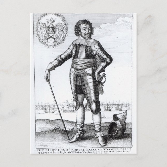 Carte Postale Robert Rich, 2e comte de Warwick (Devant)