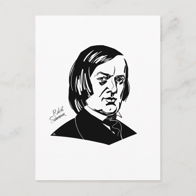 Carte Postale Robert Schumann (Devant)