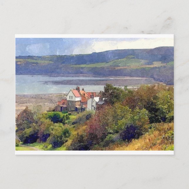 Carte Postale Robin Hood Bay, Yorkshire, Angleterre (Devant)