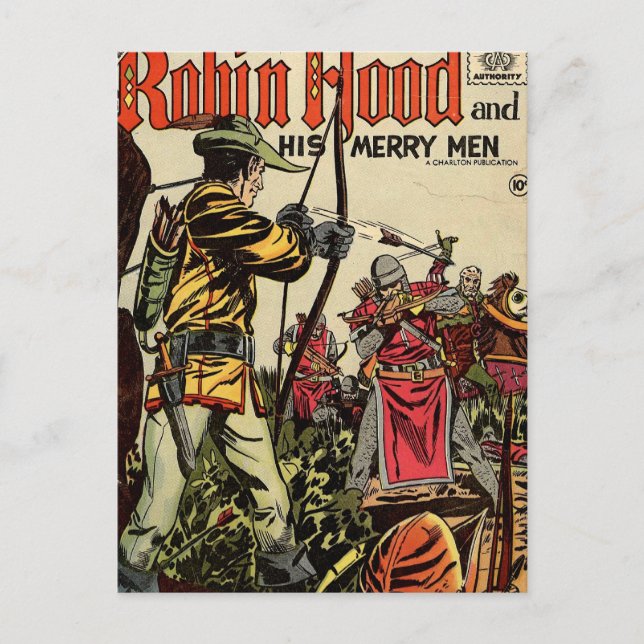 Carte Postale Robin Hood Comic Book (Devant)