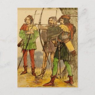 Carte postale Robin Hood Design Vintage