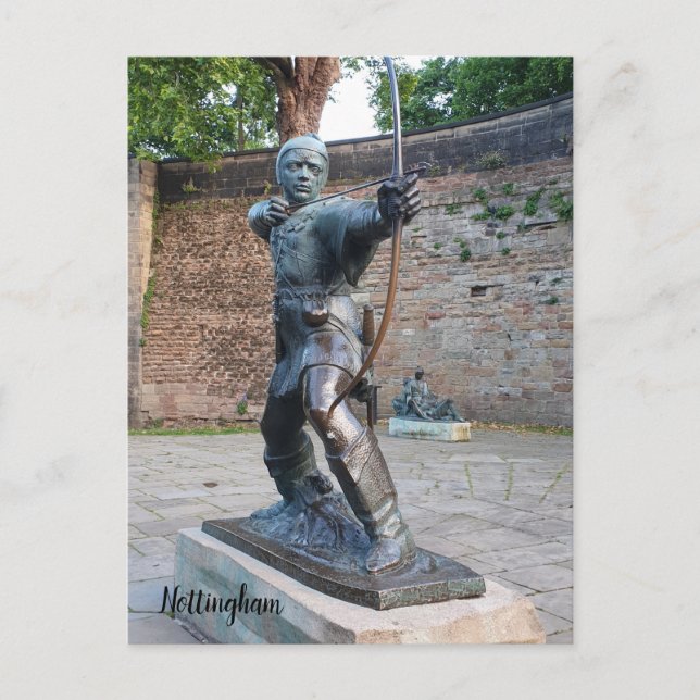 Carte Postale Robin Hood, Nottingham (Devant)