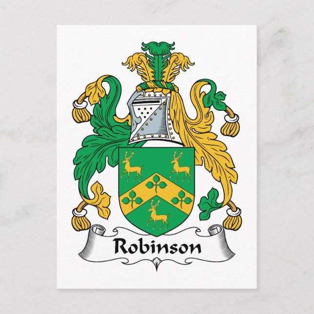 Carte Postale Robinson Family Crest (Devant)