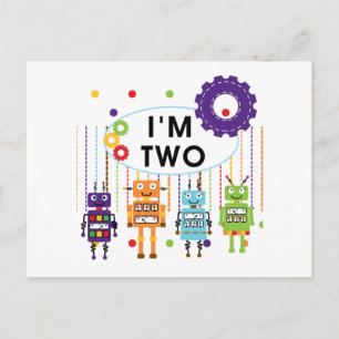 Carte Postale Robot 2e chemises et cadeaux d'anniversaire