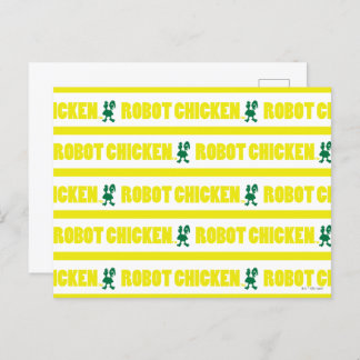 Carte Postale Robot Chicken Stripe Pattern