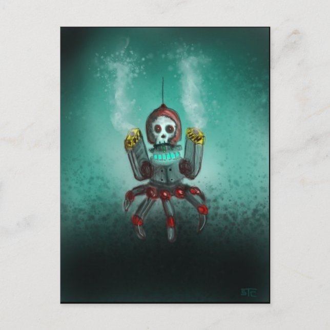 Carte Postale Robot d'attaque (Devant)