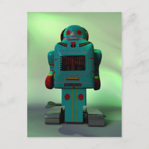 Carte postale Robot de jouets rétro