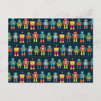 Carte Postale Robot des enfants du Colorful