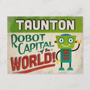 Carte Postale Robot du Massachusetts de Taunton - Vintage amusan