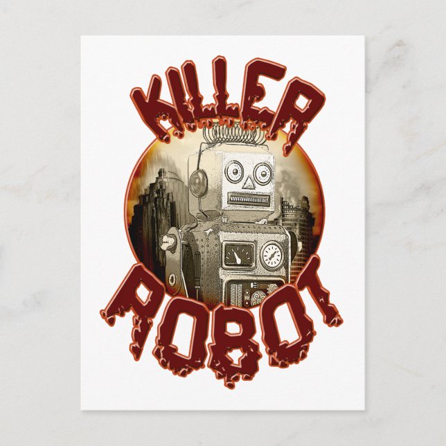 Carte postale Robot Killer (Devant)
