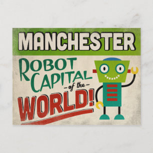 Carte Postale Robot Manchester New Hampshire - Vintage amusant