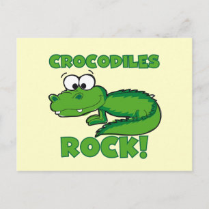 Carte Postale Roche de crocodiles