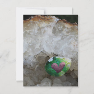 Carte Postale Rocher du coeur peint