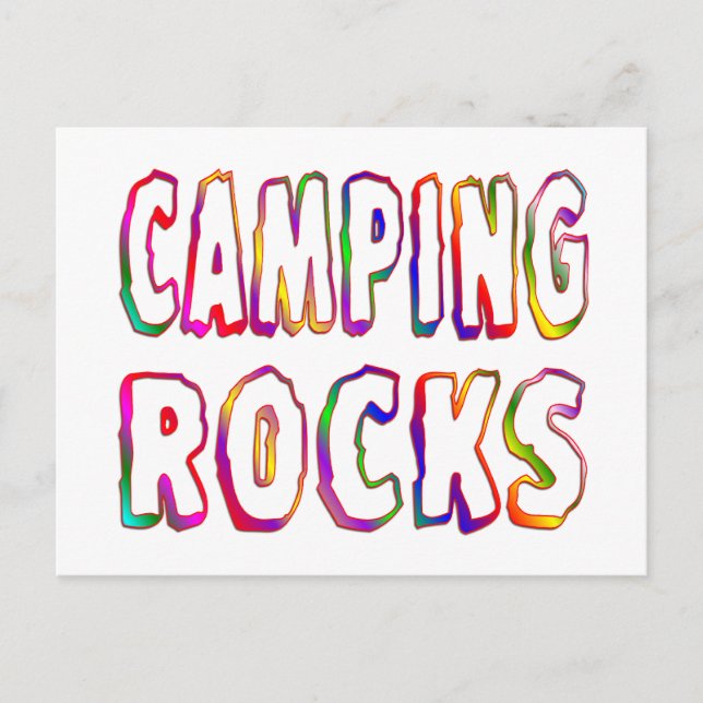 Carte Postale Rochers de camping (Devant)