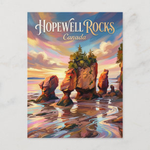 Carte Postale Rochers Hopewell Canada