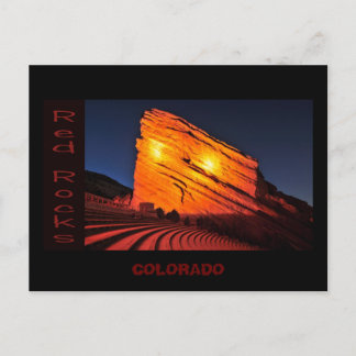 Carte Postale rochers rouges, COLORADO