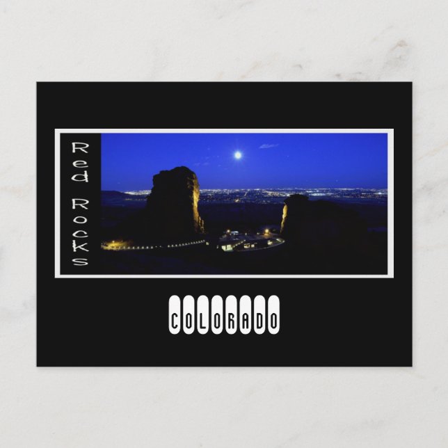 Carte Postale rochers rouges, COLORADO (Devant)