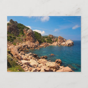 Carte Postale Rochers rouges sur la côte de Sardaigne