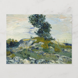 Carte Postale Roches avec chêne, peinture à l'huile de Van Gogh