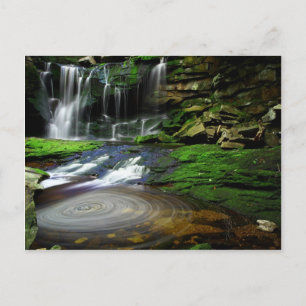 Carte Postale Roches moussues de tourbillonnement de piscine de