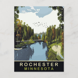 Carte Postale Rochester, Minnesota, Parc, Voyage
