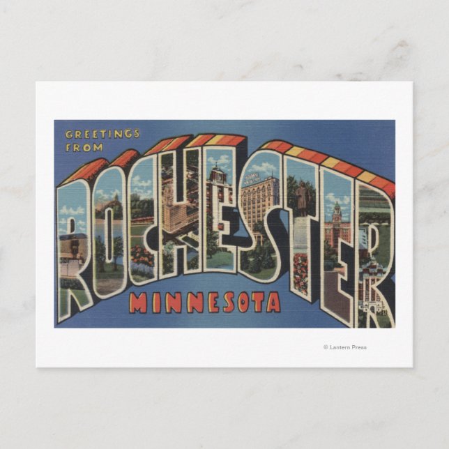 Carte Postale Rochester, Minnesota - Scènes de grandes lettres (Devant)