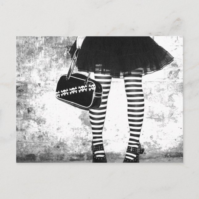Carte postale Rock Chic Stripey (Devant)