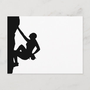 Carte Postale Rock Climbing Silhouette