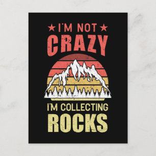 Carte Postale Rock Collecte Géologue Funny Géologie