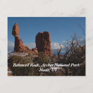 Carte Postale Rock équilibré, Moab UT