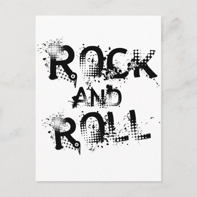 Carte Postale Rock et Roll (Devant)