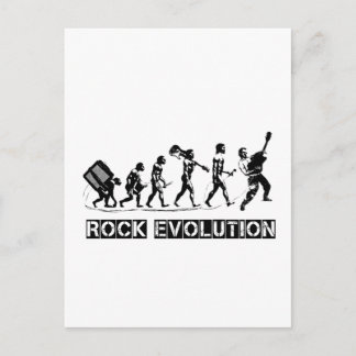Carte Postale Rock Evolution drôle design