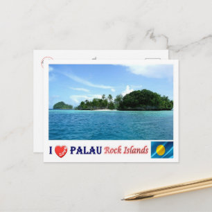 Carte Postale Rock Islands- J'aime - Palaos -