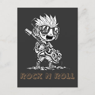 CARTE POSTALE ROCK N ROLL - CRÉATIF