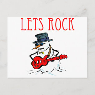 Carte Postale Rock Snowman
