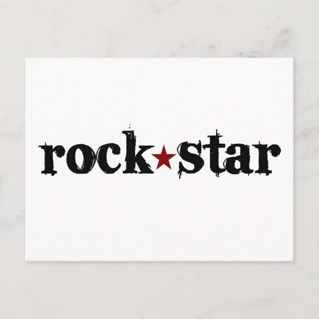 Carte Postale Rock Star (Devant)