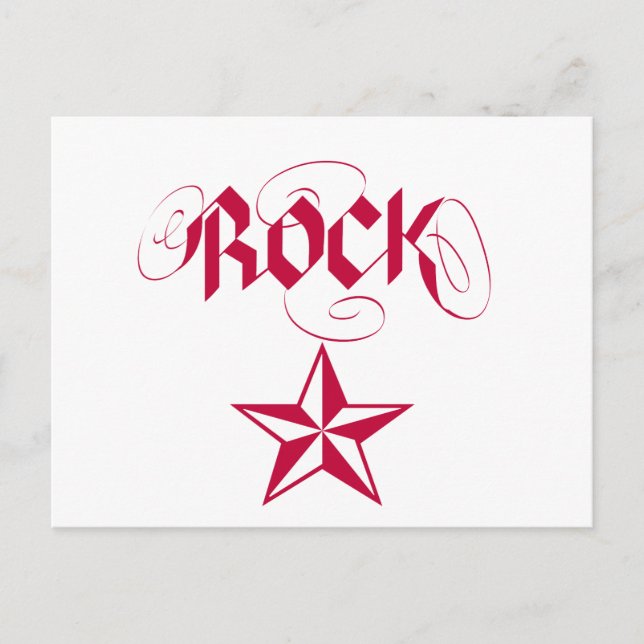 Carte Postale Rock Star (Devant)