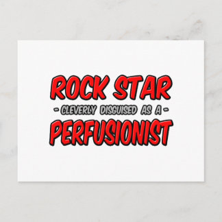Carte Postale Rock Star .. Perfusionniste