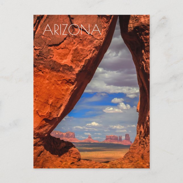 Carte Postale Rock window to Monument Valley (Devant)