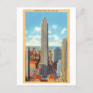 Carte Postale Rockefeller Center, New York City, Vintage voyage