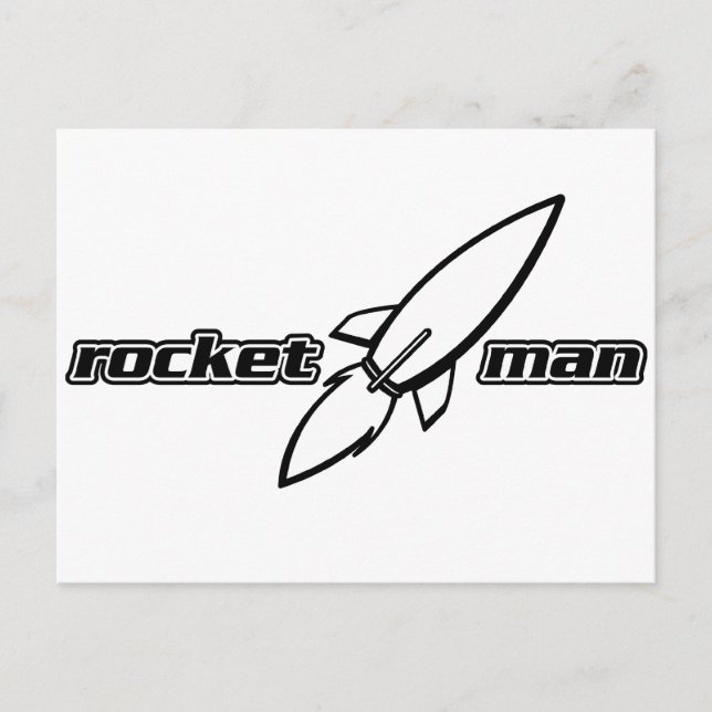 Carte Postale Rocket Man (Devant)