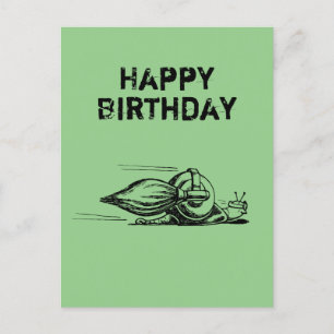 Carte postale Rocket Snail Anniversaire
