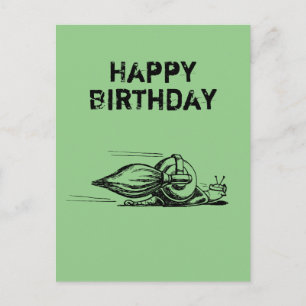 Carte postale Rocket Snail Anniversaire