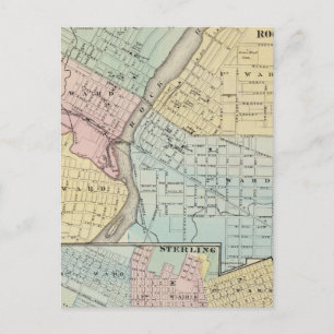 Carte Postale Rockford, Sterling et Rock Falls