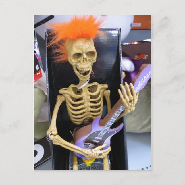 Carte Postale Rockin Skeleton (Devant)