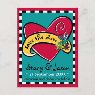 Carte postale Rockin' Tattoo "Save the Date"