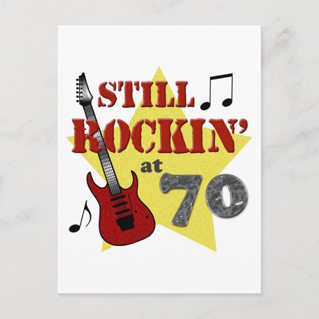 Carte Postale Rockin toujours à 70 (Devant)