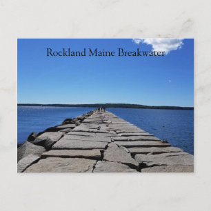 Carte postale Rockland Maine Breakwater